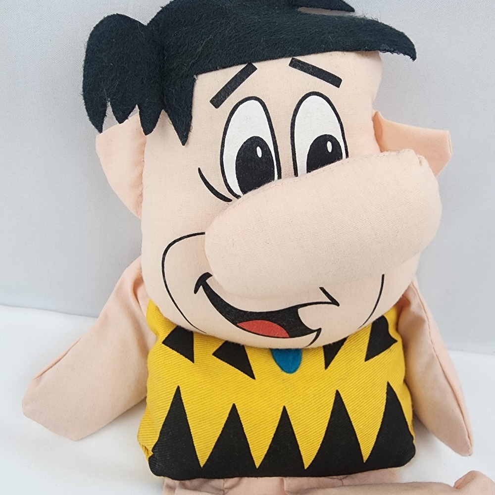 Vtg Fred Flintstone Mighty Star Weighted toy‎ doll Hanna Barberra Shelf Sitter